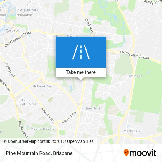 Pine Mountain Road map