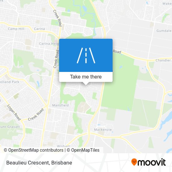 Beaulieu Crescent map