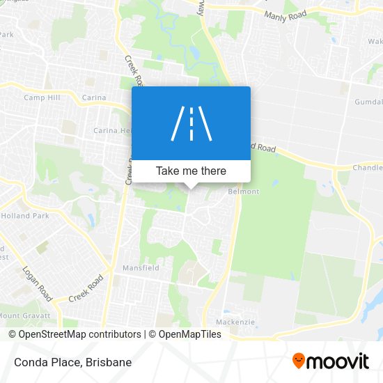 Conda Place map