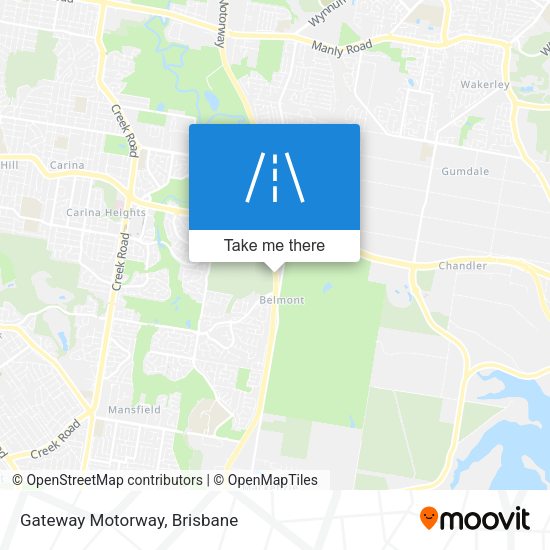 Gateway Motorway map