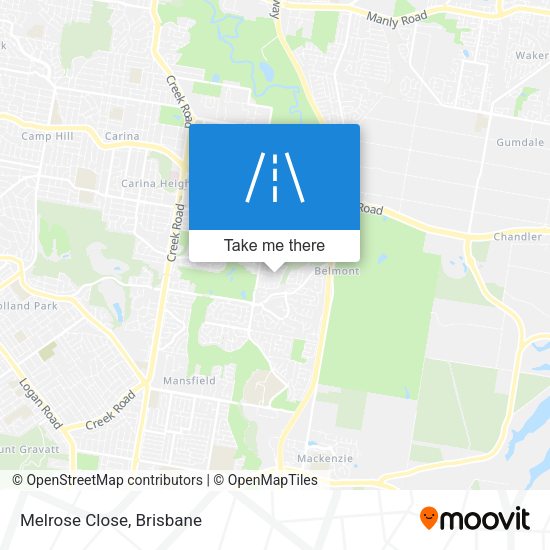 Melrose Close map