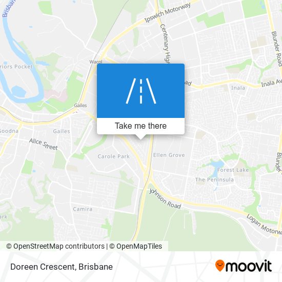 Doreen Crescent map