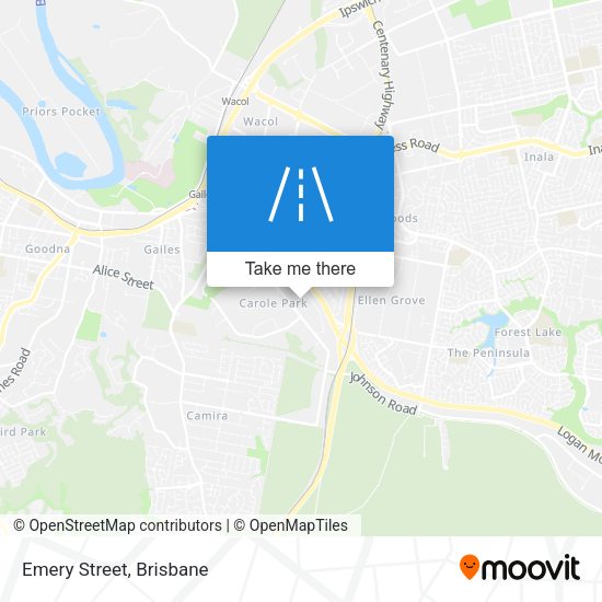Emery Street map