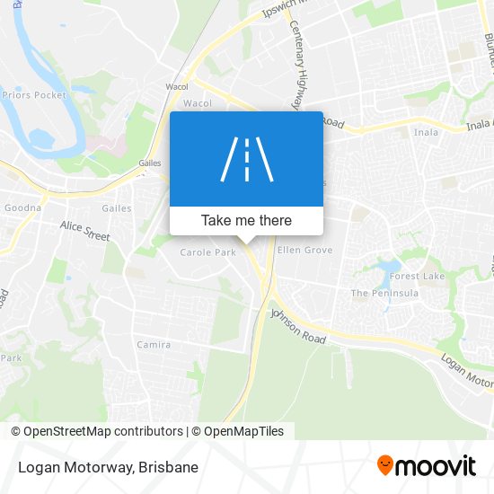 Logan Motorway map