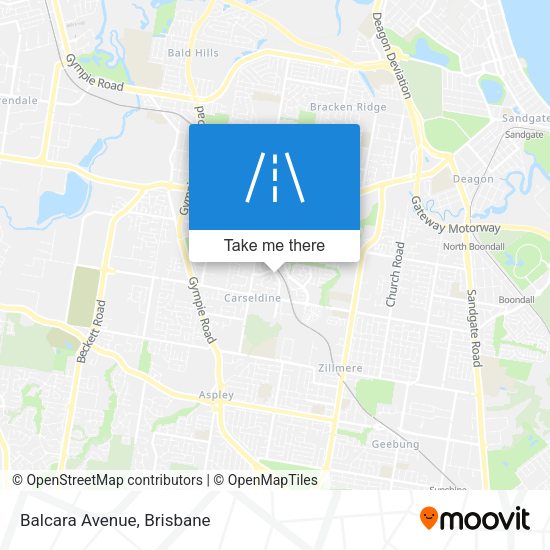 Balcara Avenue map