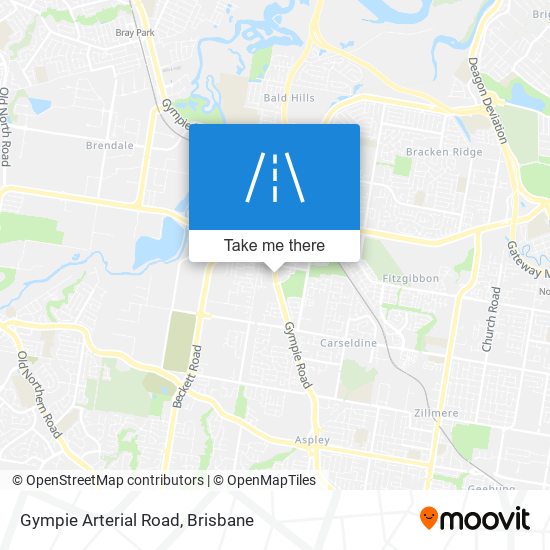 Mapa Gympie Arterial Road