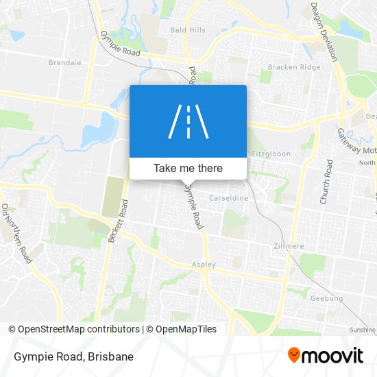 Mapa Gympie Road