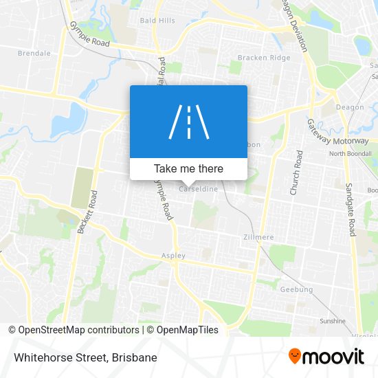 Whitehorse Street map