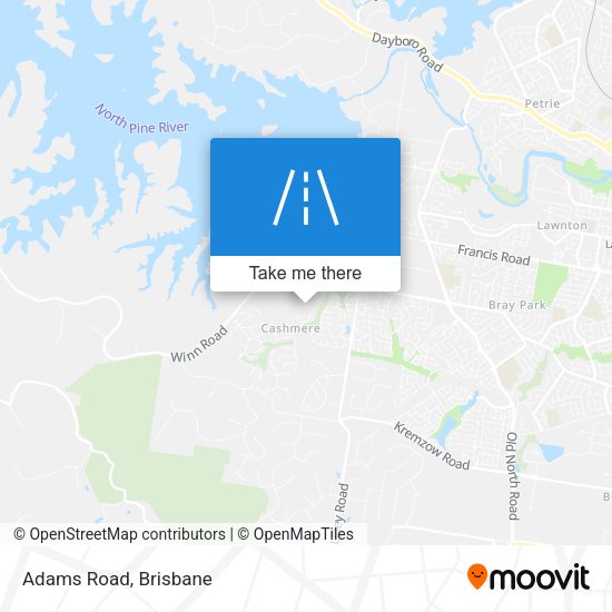 Adams Road map