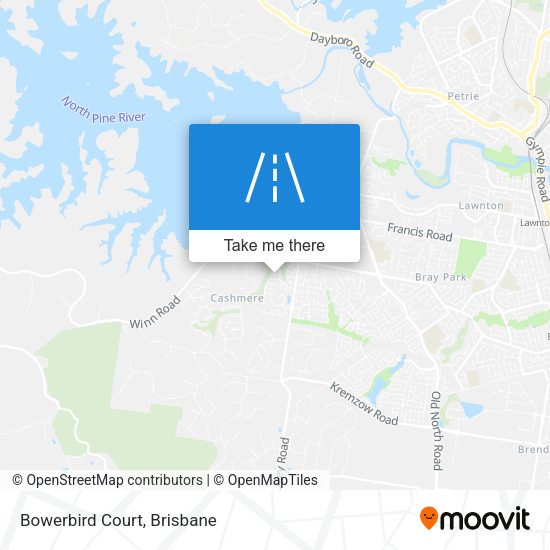 Bowerbird Court map