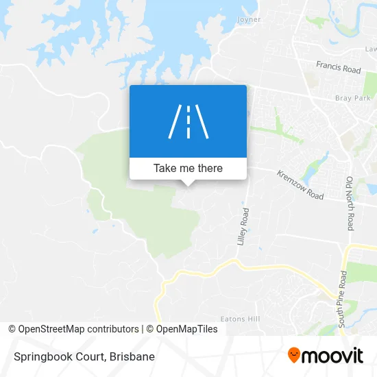 Mapa Springbook Court