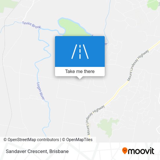 Sandaver Crescent map
