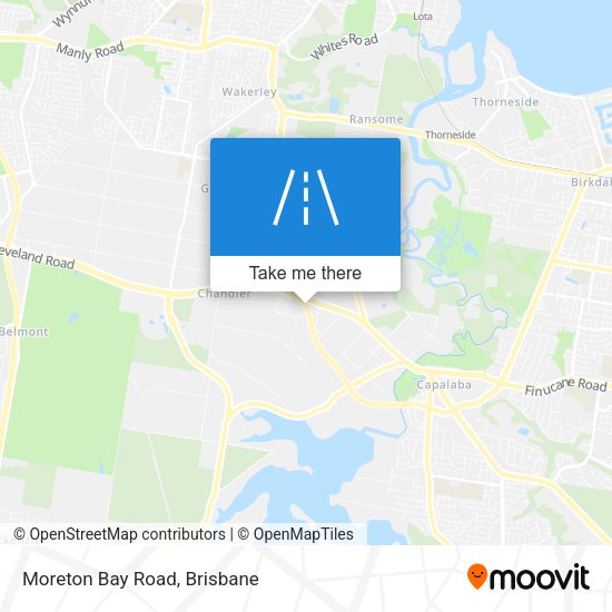 Moreton Bay Road map