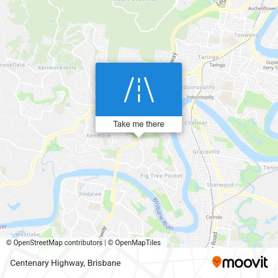 Centenary Highway map