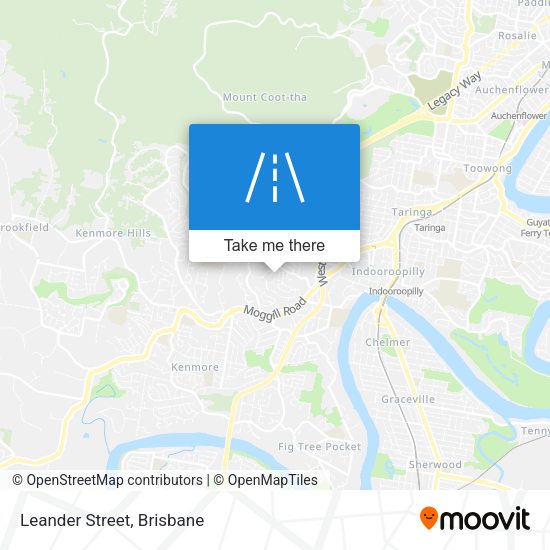 Leander Street map