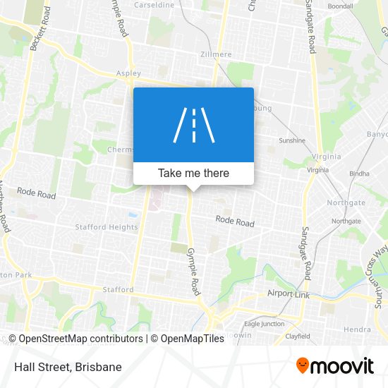 Hall Street map