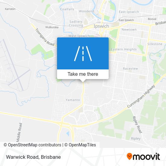 Warwick Road map