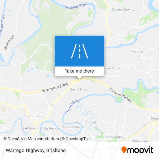 Warrego Highway map