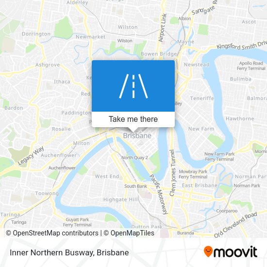 Inner Northern Busway map