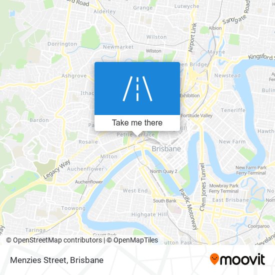 Menzies Street map