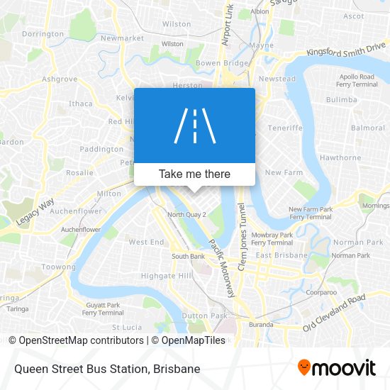 Queen Street Bus Station map