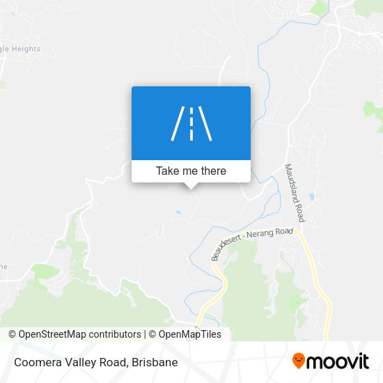 Coomera Valley Road map