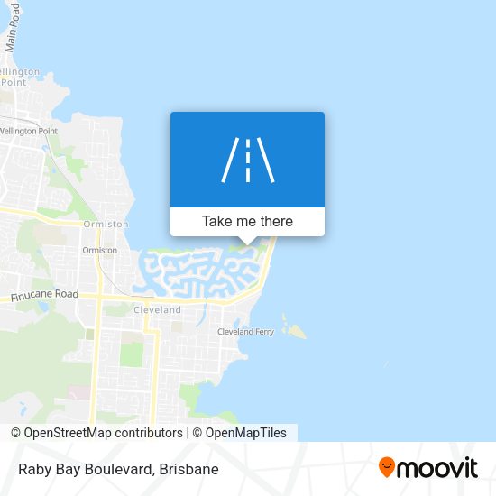 Raby Bay Boulevard map