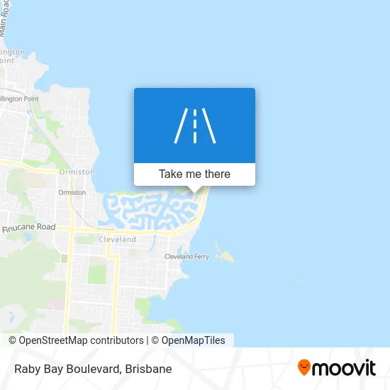 Mapa Raby Bay Boulevard