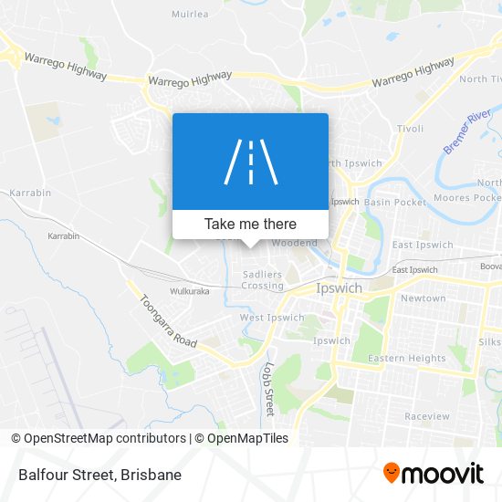 Balfour Street map