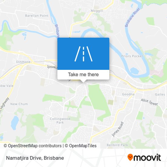 Namatjira Drive map