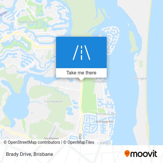 Brady Drive map