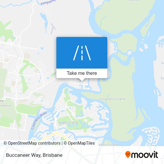 Buccaneer Way map