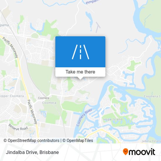 Jindalba Drive map