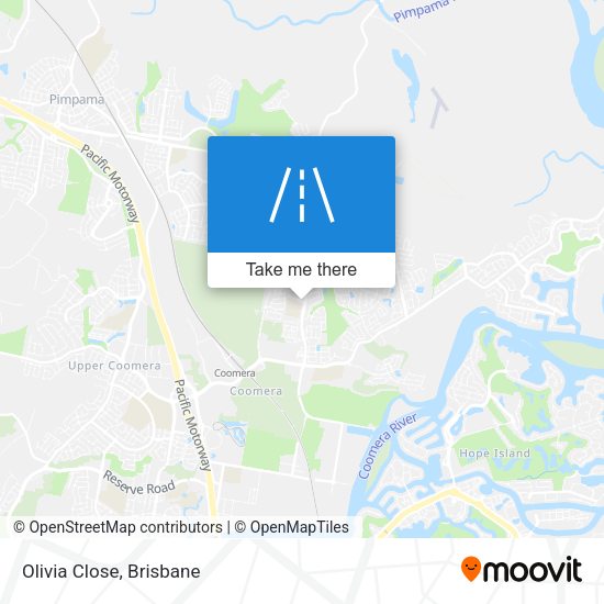 Olivia Close map