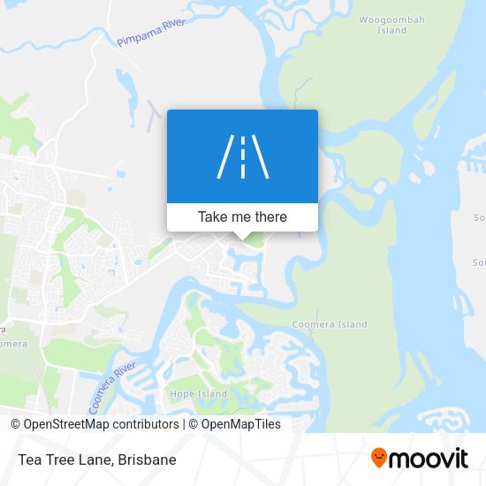 Tea Tree Lane map