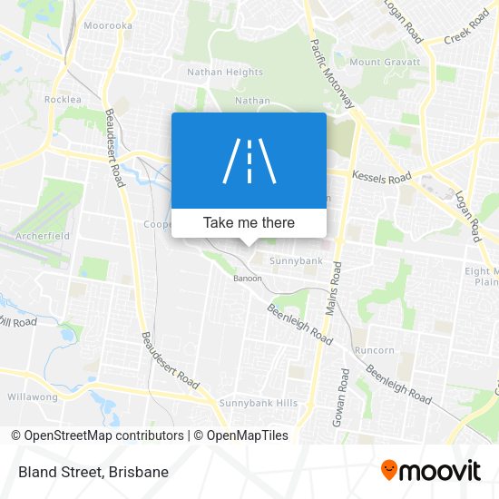 Bland Street map