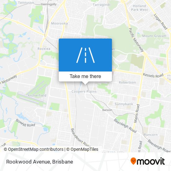 Mapa Rookwood Avenue