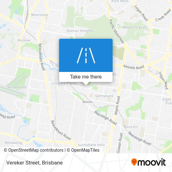 Vereker Street map