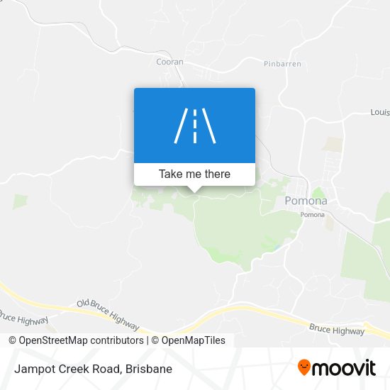 Jampot Creek Road map