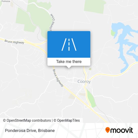 Ponderosa Drive map