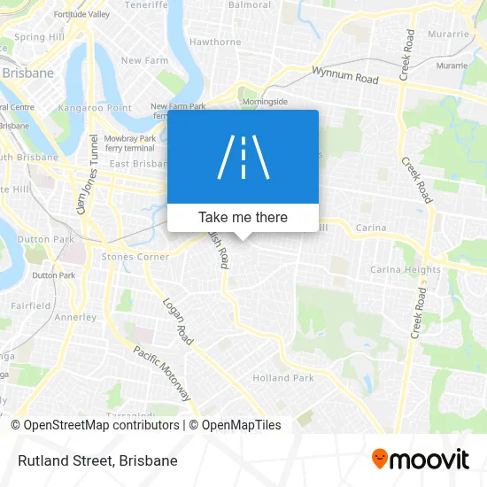 Mapa Rutland Street