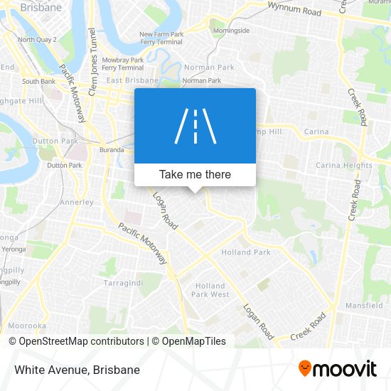 White Avenue map