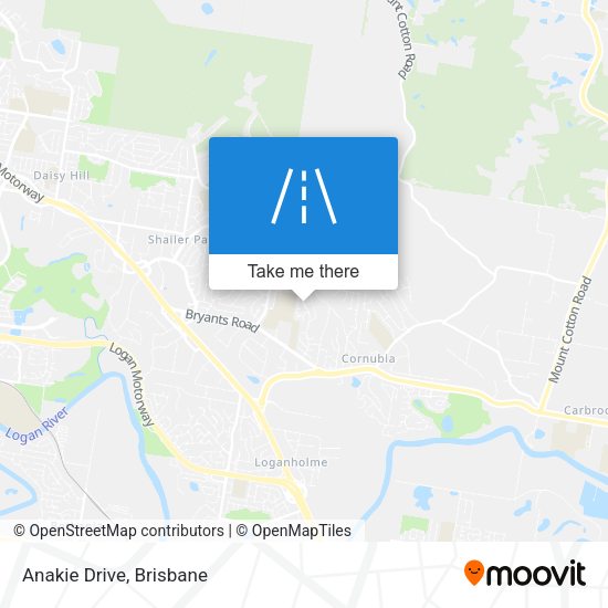 Anakie Drive map