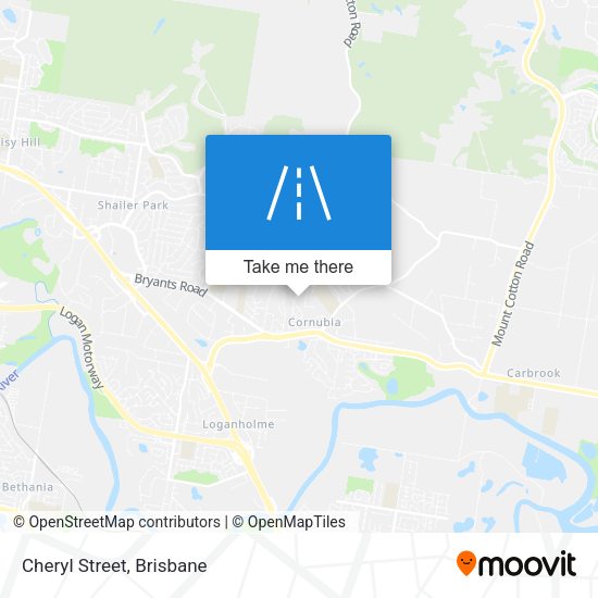 Cheryl Street map