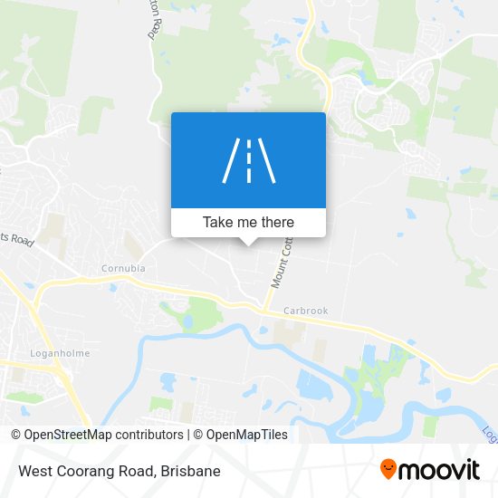 West Coorang Road map