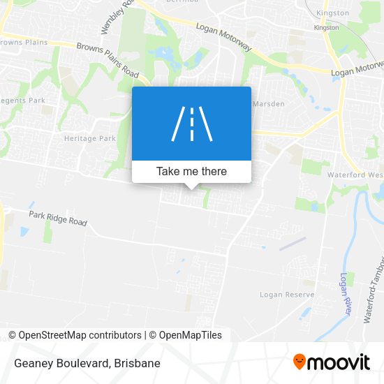 Geaney Boulevard map