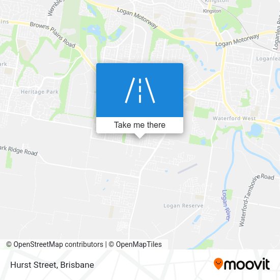 Hurst Street map