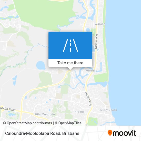 Caloundra-Mooloolaba Road map