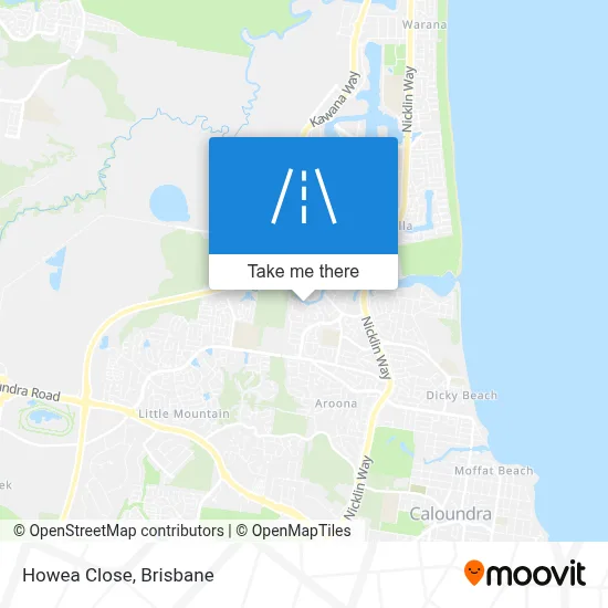 Mapa Howea Close