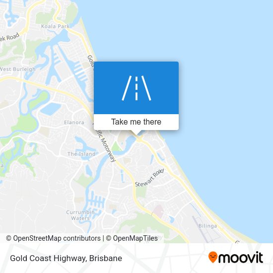 Gold Coast Highway map